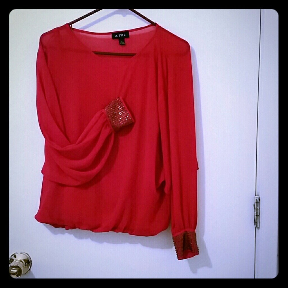 Red blouse